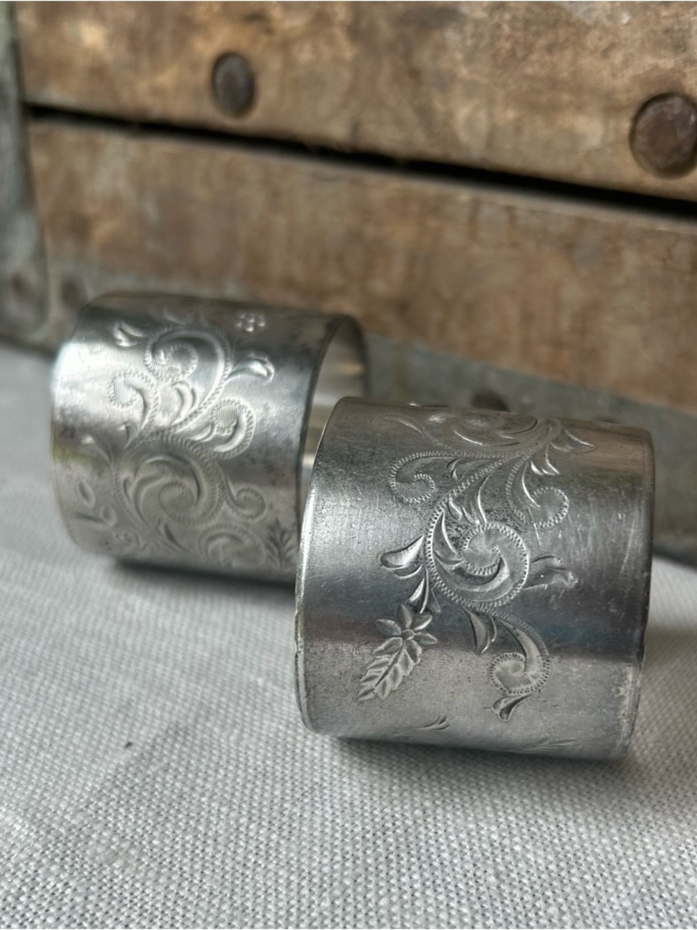 Antique Victorian Silver Napkin Rings